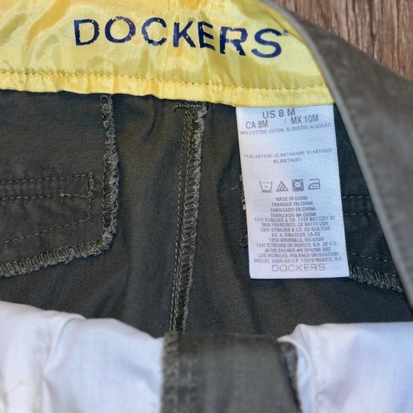 Dockers size 8 olive green pants - Picture 5 of 7